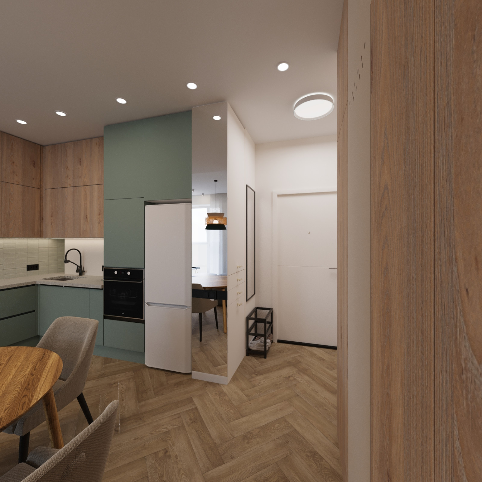 Обложка проекта: Квартира. Москва. Ореховый бульвар. Эскизы + рабочие фото с реализации проекта