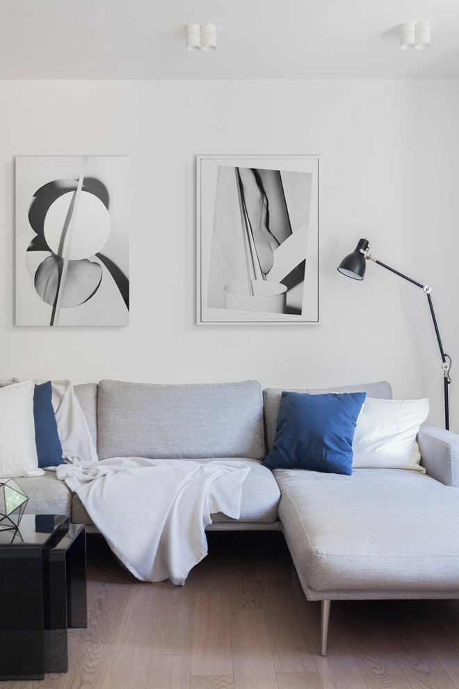 Houzz тур: Лаконичный проект для молодой семьи в маленькой трёшке