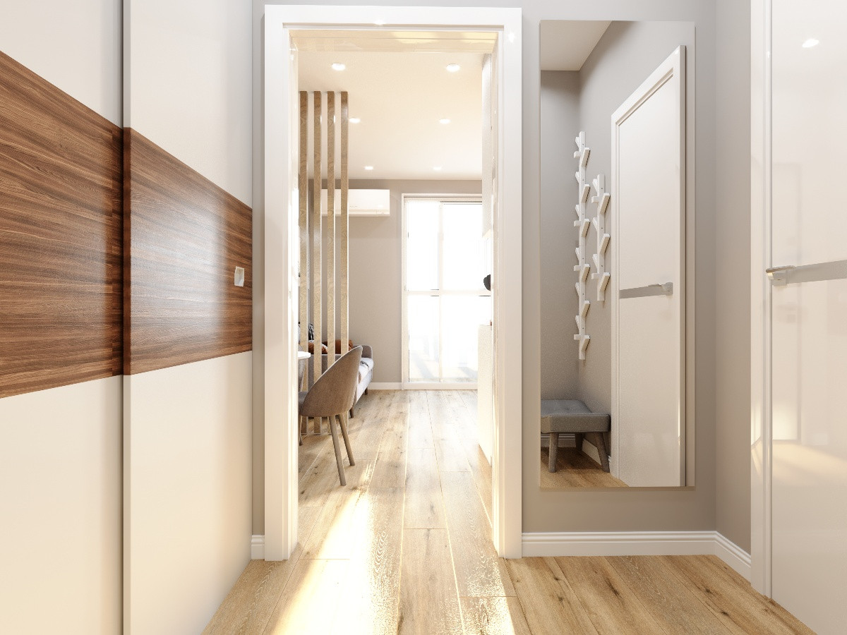 Дизайн студии 26 кв.м