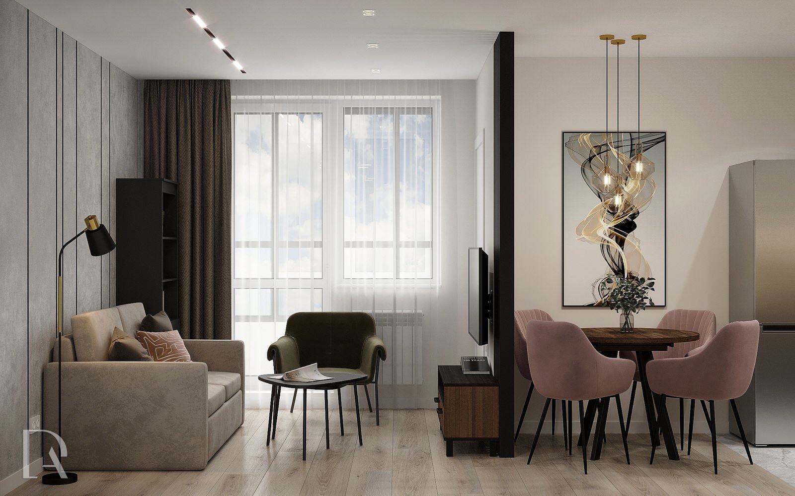 Кухня-гостиная 17,5 м2