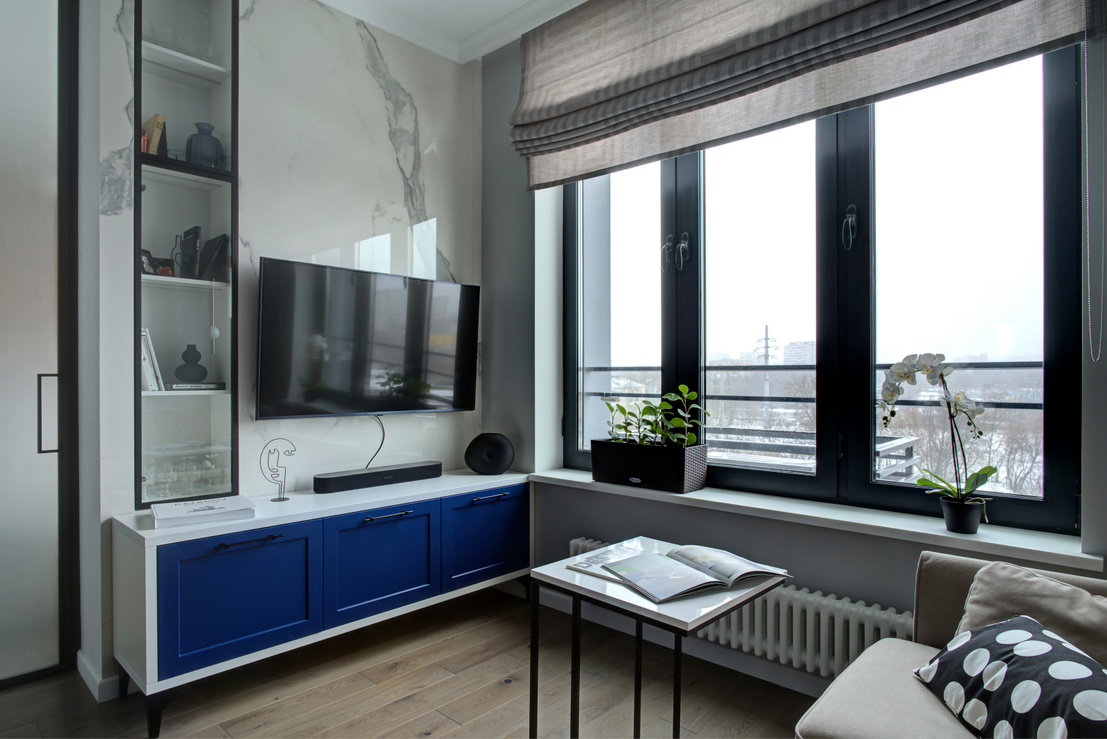 Квартира-студия в ЖК «Западный порт», 38 кв.м.