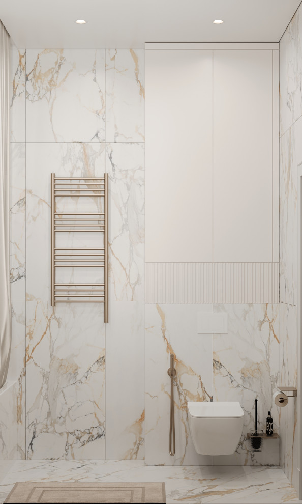 Ванная комната в поселке "Лесной остров"