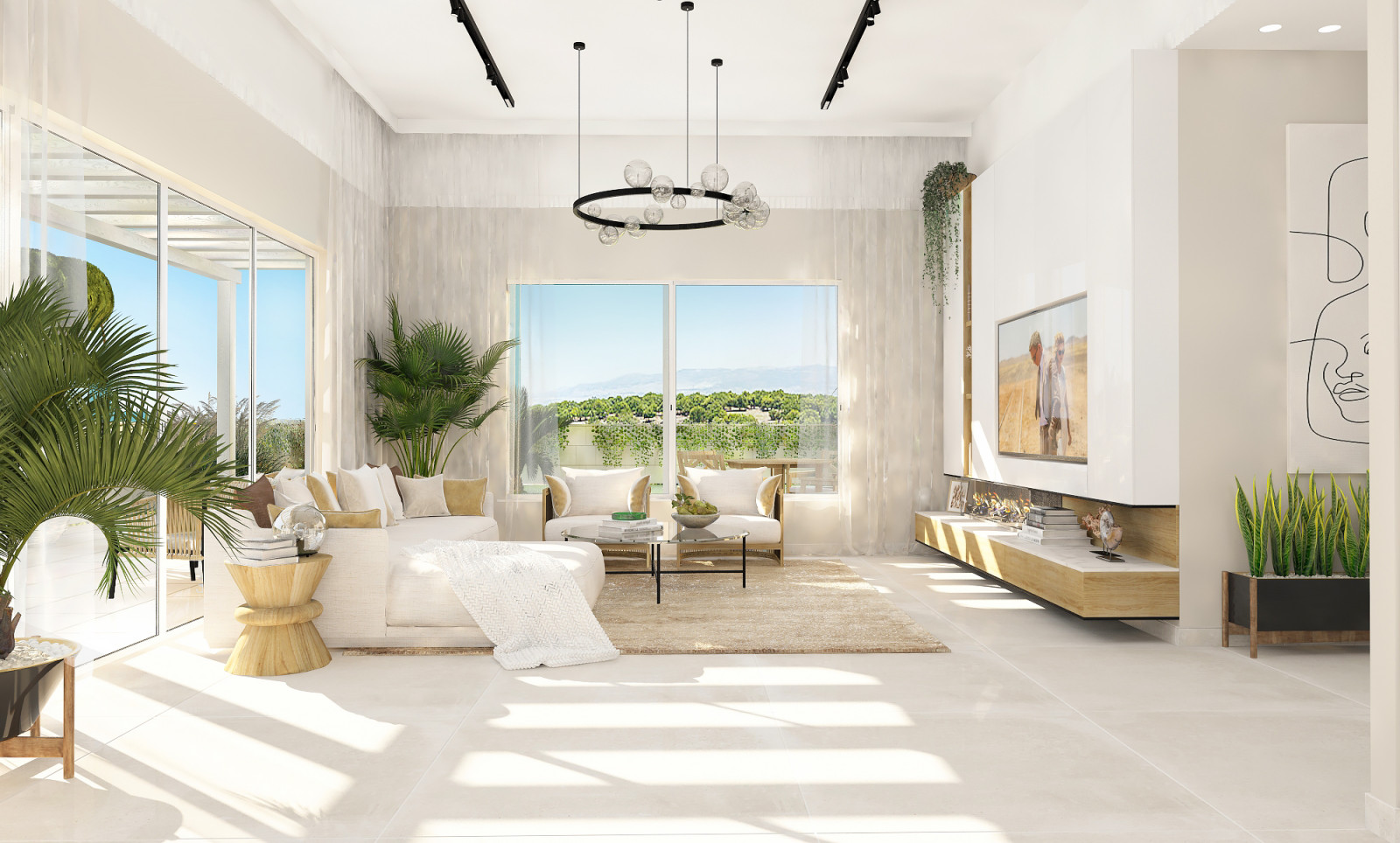 Обложка проекта: Гостиная, вилла в Израиле