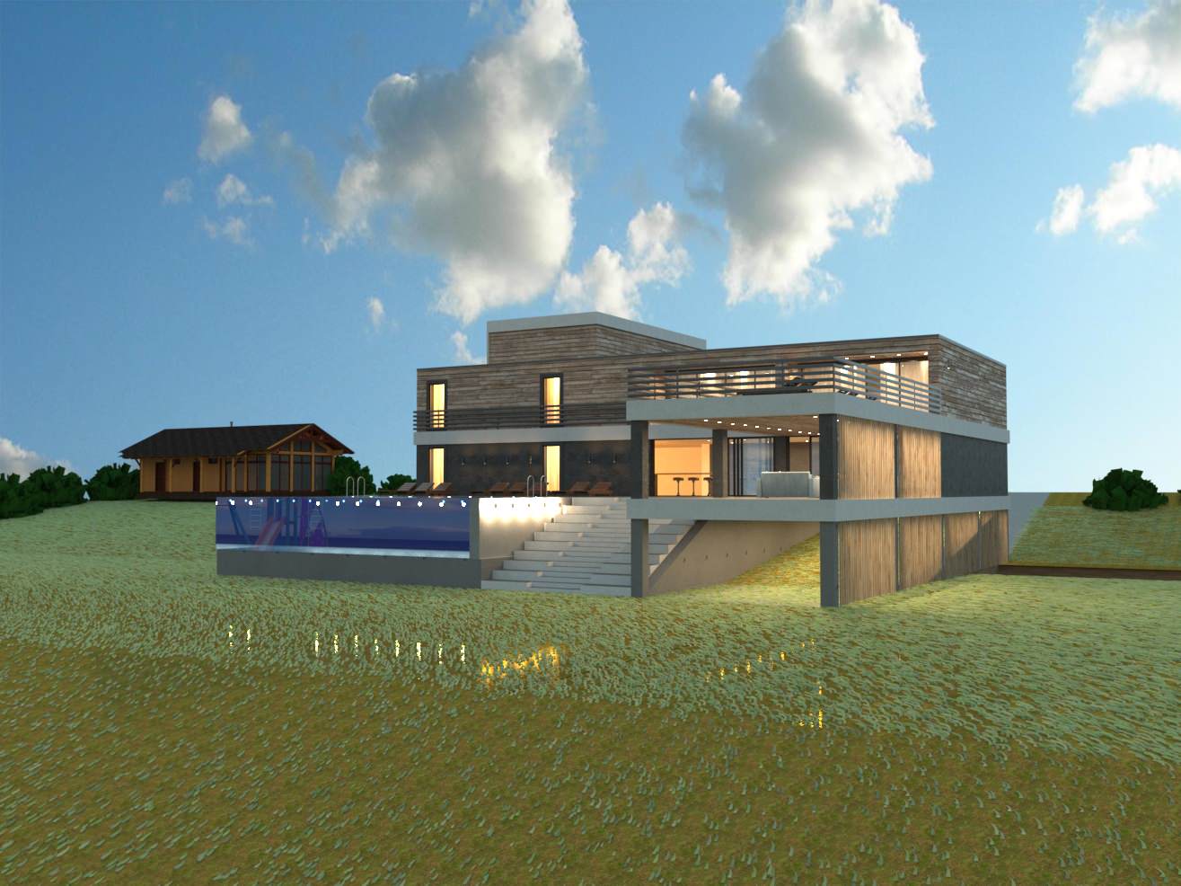 Обложка проекта: Вилла с бассейном