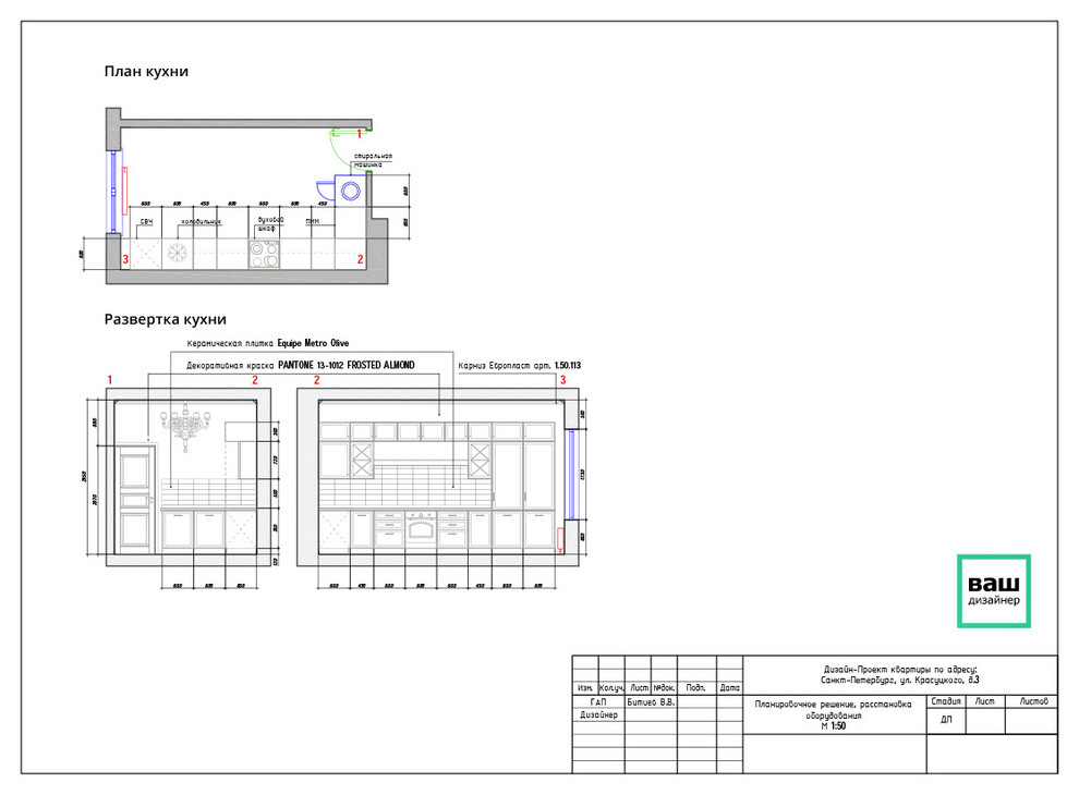 Дизайн трехкомнатной квартиры