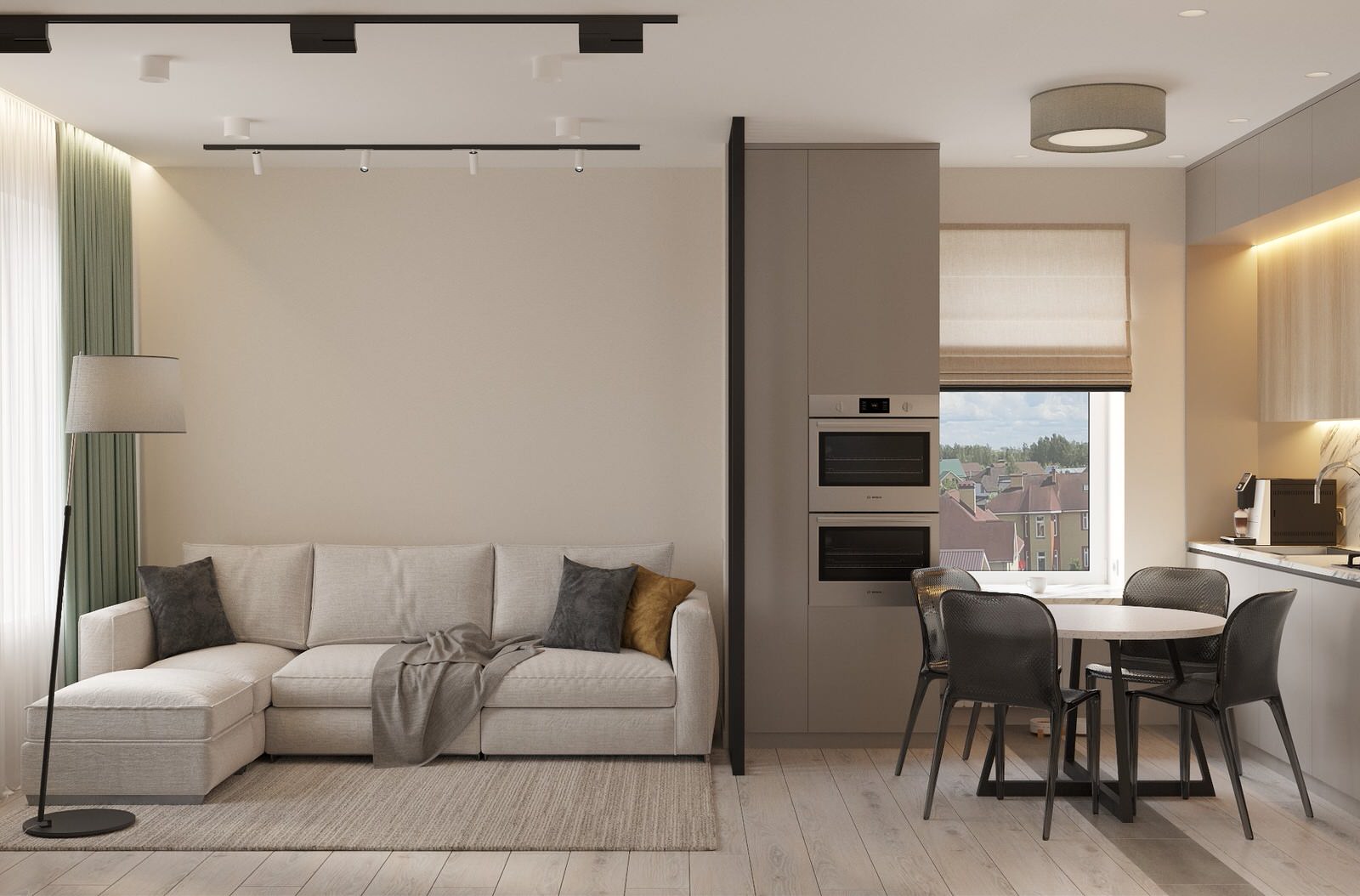 Проект квартиры, площадью 88 кв. м в п. Ганино