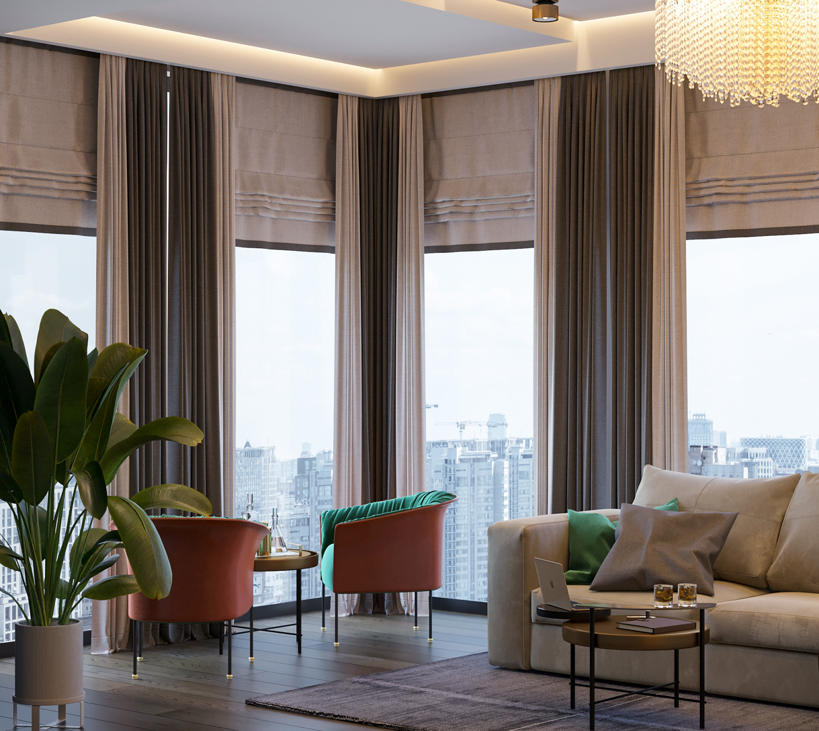 Апартаменты в Neva Towers площадью 134 м2