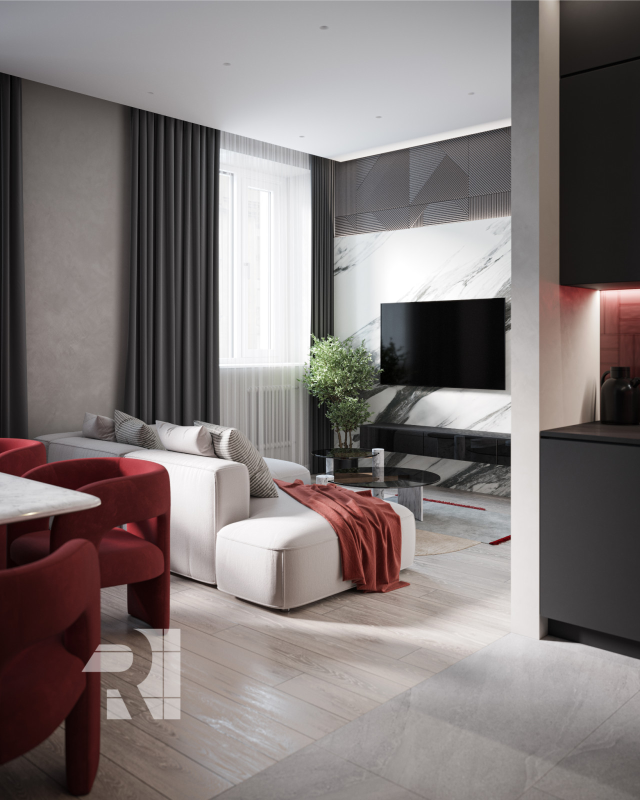 Современный стиль с элементами ар-деко