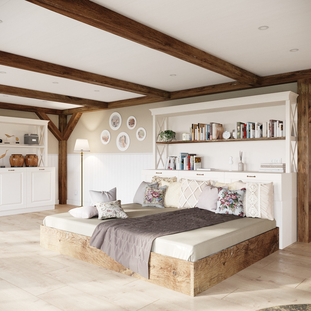 Дизайн-проект загородного дома 77,25 кв.м. в г. Симферополь в стиле кантри