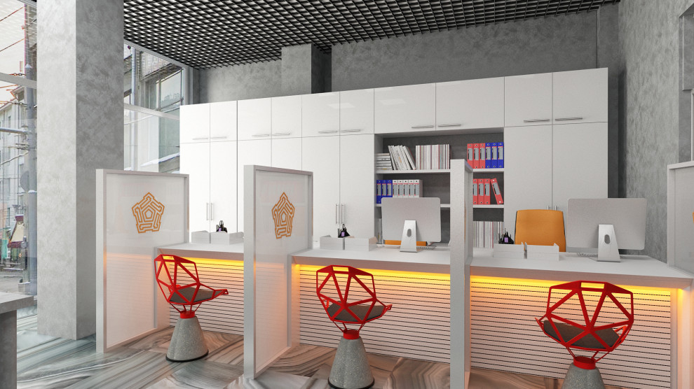 Интерьеры банка  "МИРАФ"