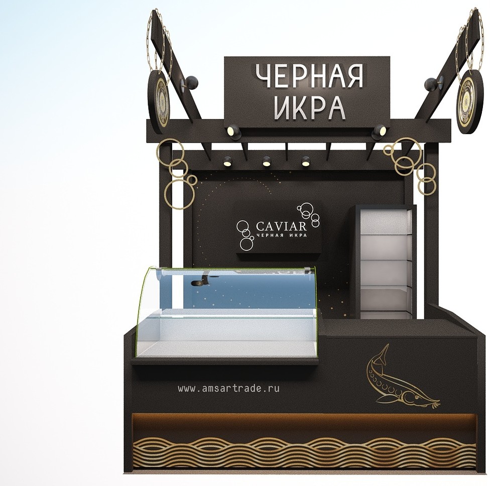 Дизайн витрины "ЧЕРНАЯ ИКРА"