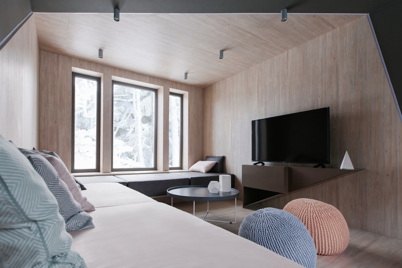 Ассиметричная гостиная для "Дачного ответа"