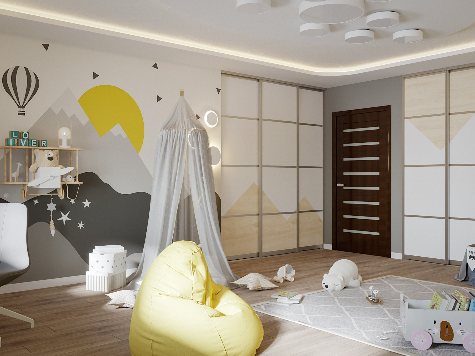 Яркая детская комната для девочки и мальчика