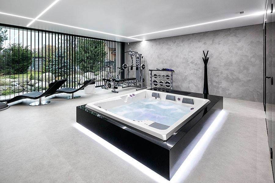 Фитнес зона дома.