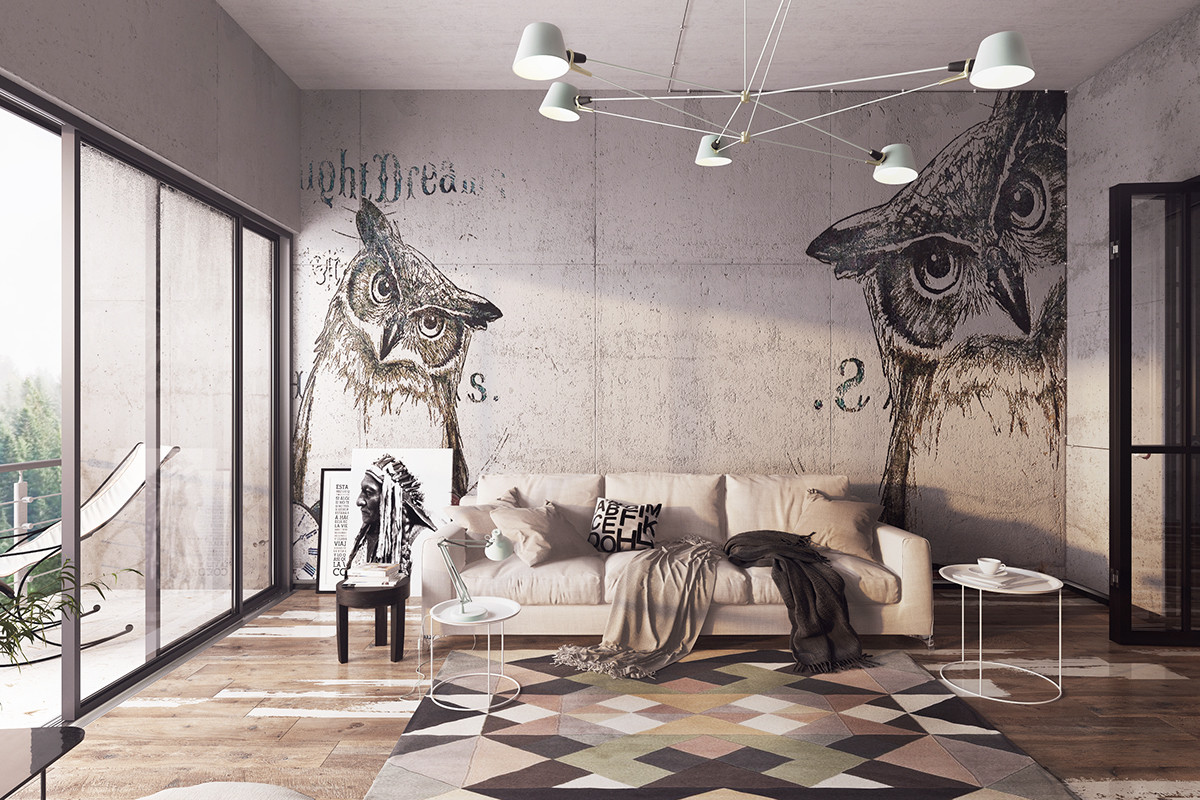 Интерьер гостиной в Сочи