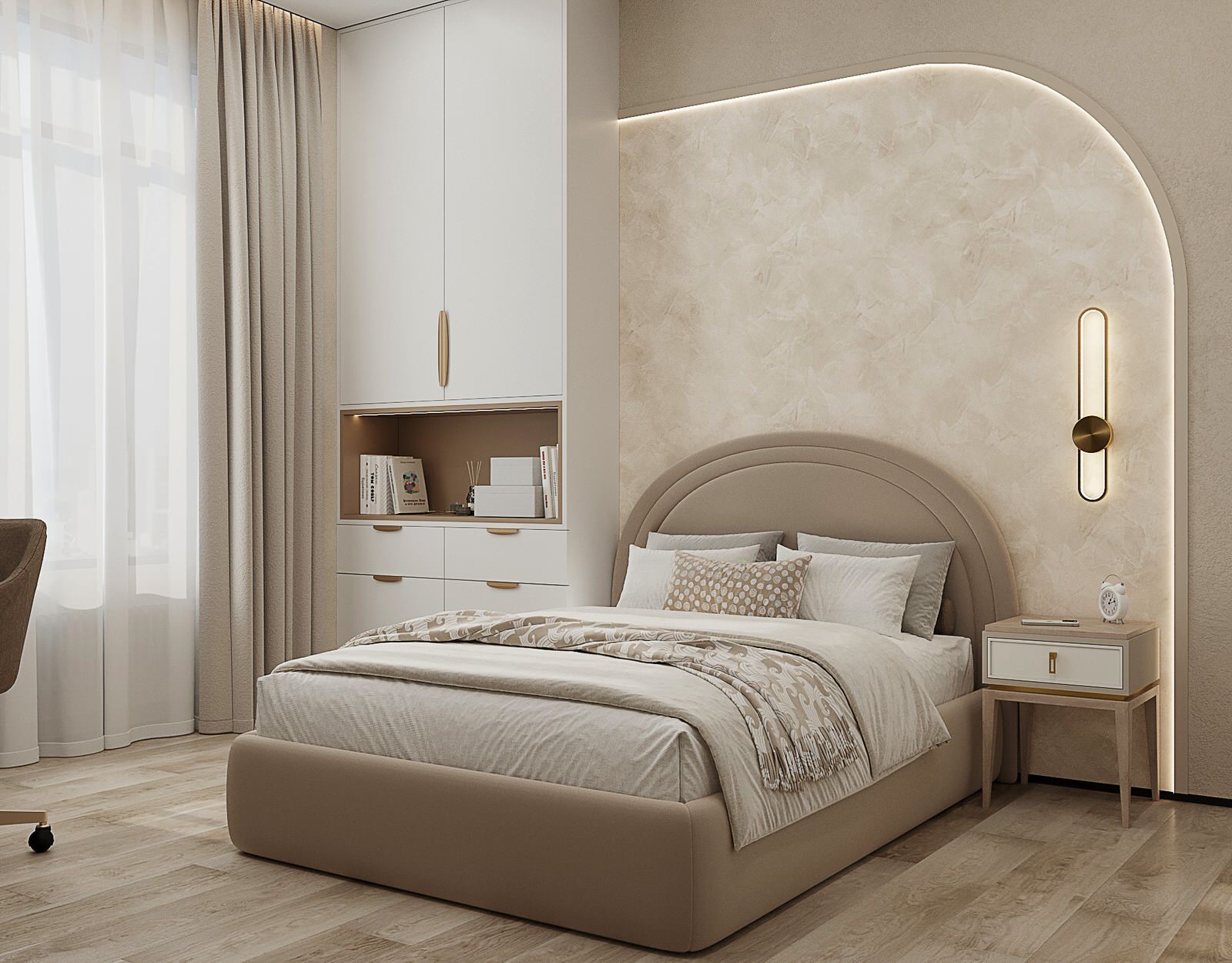 2023г. Интерьер квартиры 134 м2 в ЖК "Чикаго"