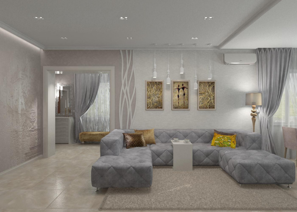 визуализация "Гостиная - студия"