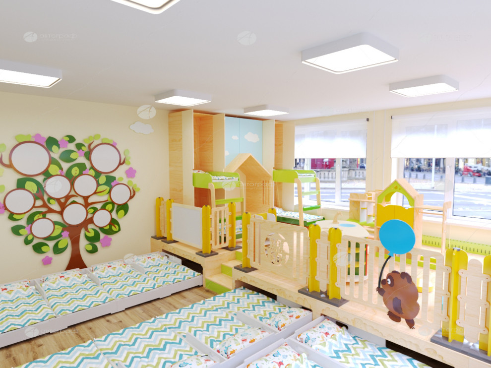 Дизайн проект для детского сада №3 Московского района.