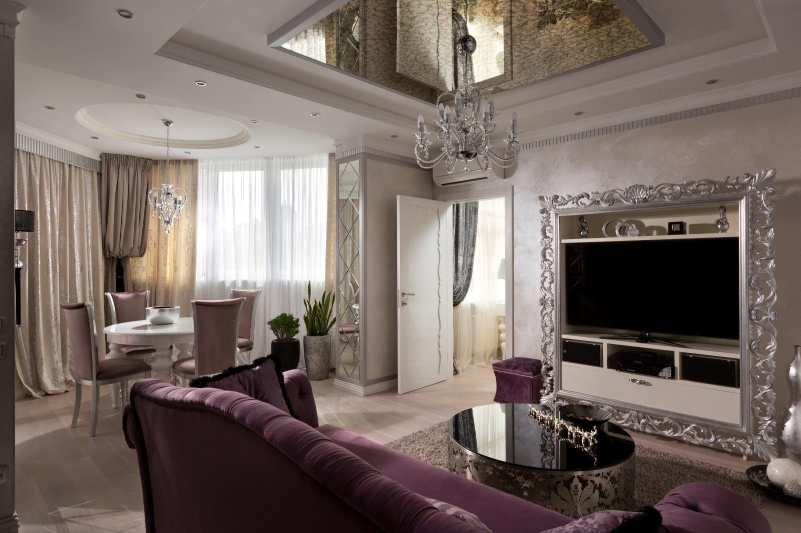 Светлые тона и зеркальные поверхности от Виктории Витковской