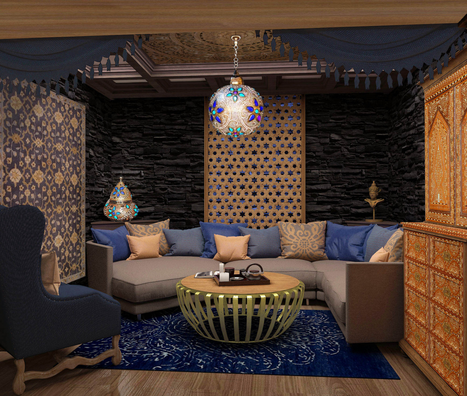 Визуализация цокольного этажа