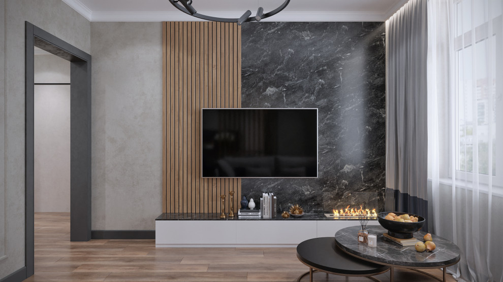 Кухня-гостиная в современном стиле