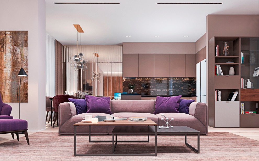 Современный интерьер в квартире - гостиная