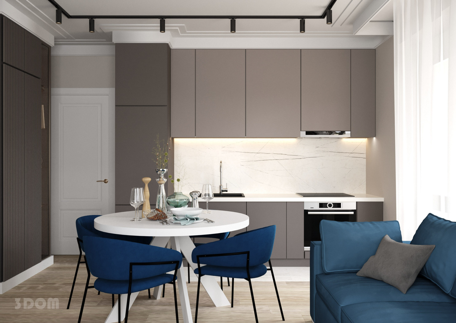 КВАРТИРА ЖК "АВРОРА" 74кв.м | 3DOM