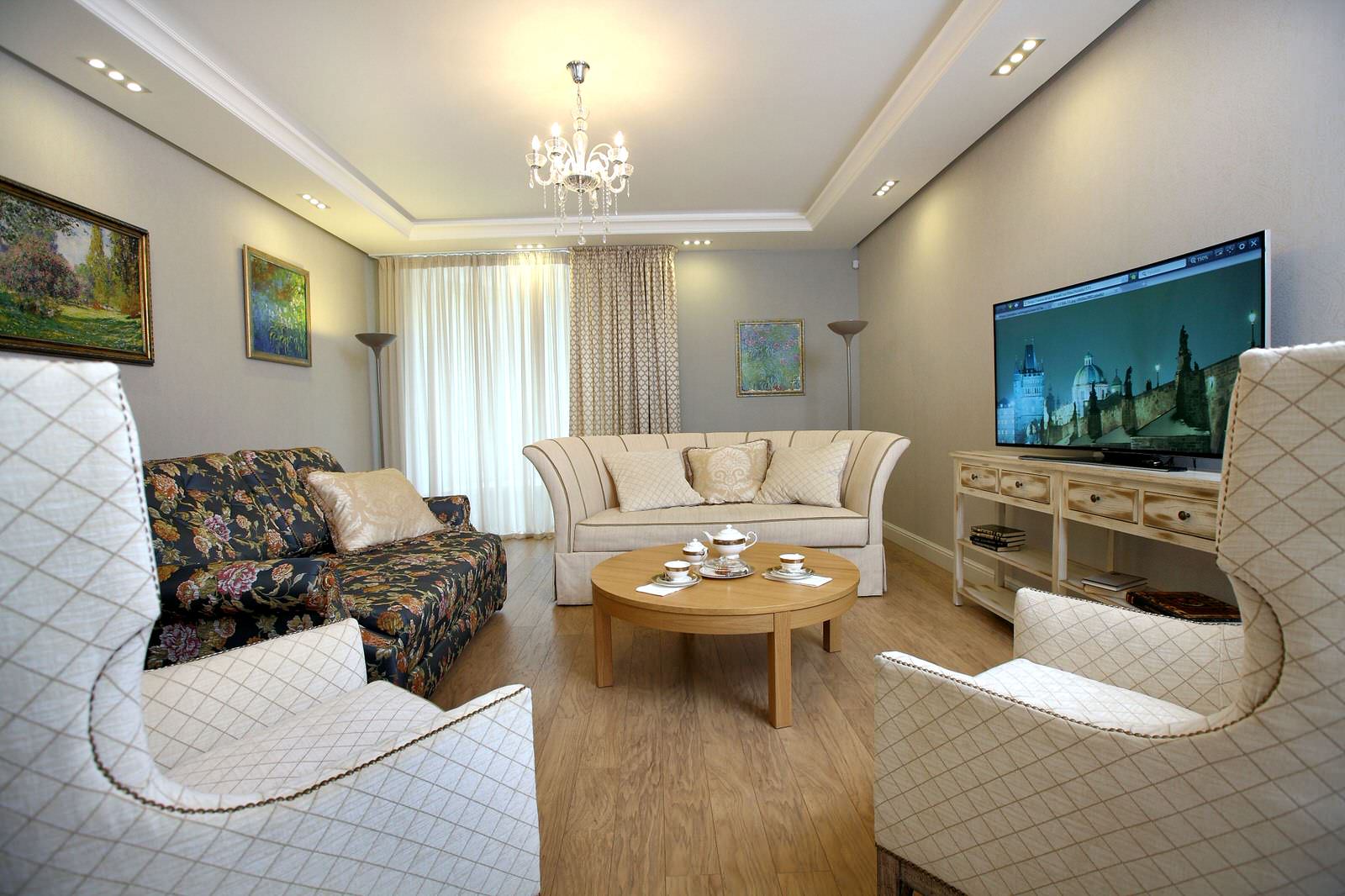 Интерьер загородного дома, гостевой этаж