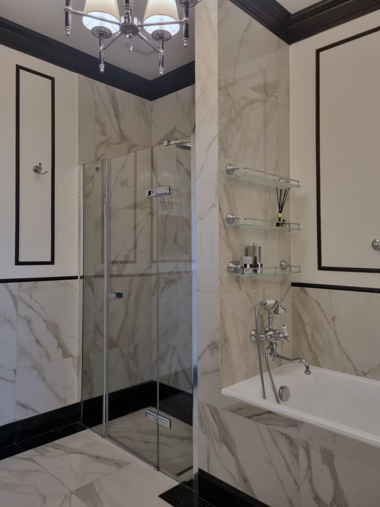 Редизайн санузла в стиле современной классики