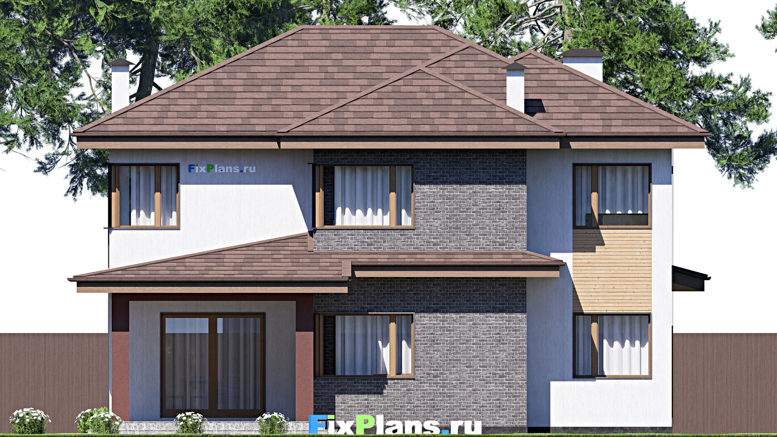 Проект двухэтажного дома 13х20 м S271м2 F-17252