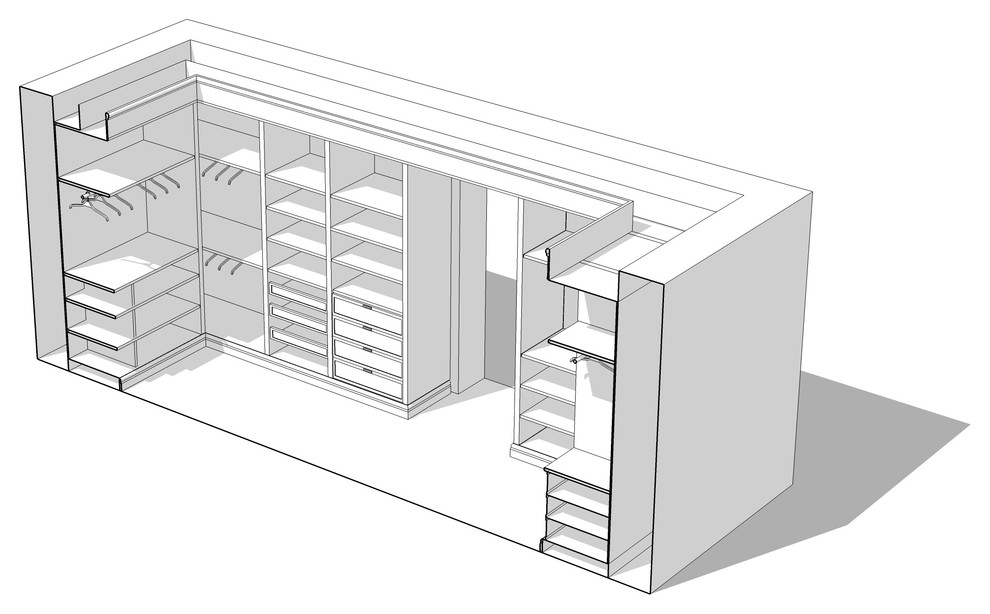 Обложка проекта: Проектирование гардеробной мебели