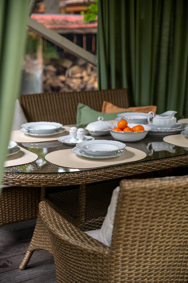 Декорирование беседки и участка Людмилы Хитяевой. "На дачу! С Наташей Барбье"