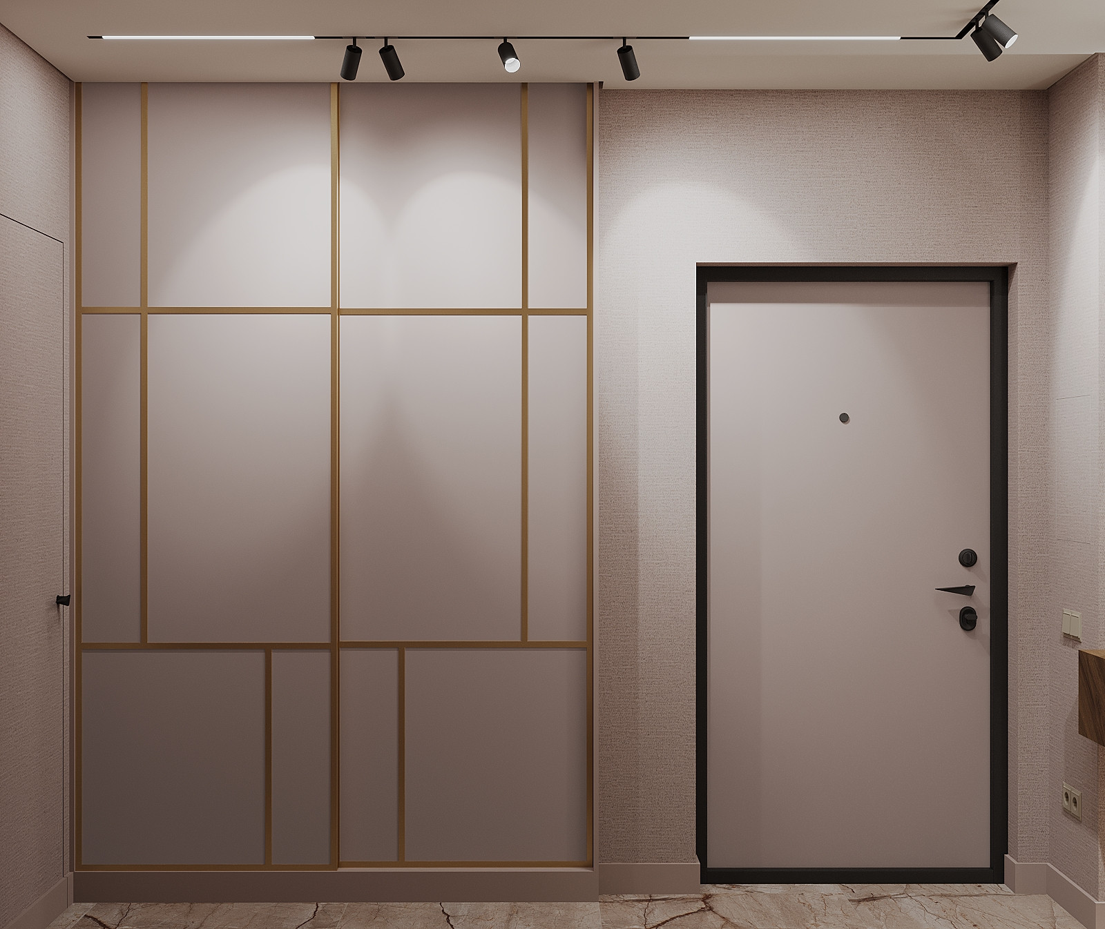 Интерьер 4-ёх комнатной квартиры_ "EHTNO TERRA_COTTA"