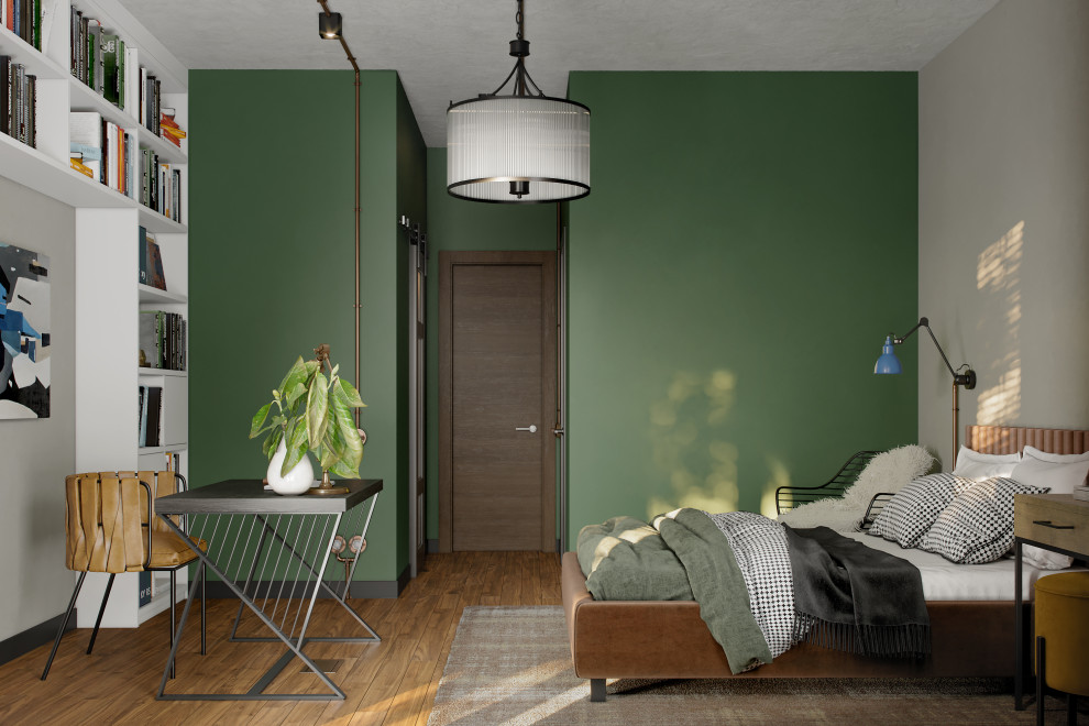 Спальня с библиотекой