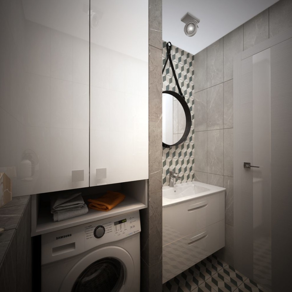 ЖК Акварели. Современный и светлый дизайн проект трехкомнатной квартиры.