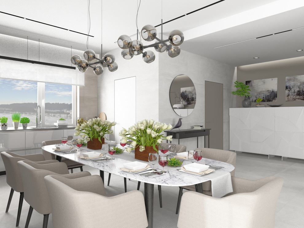 МОНОХРОМ С АКЦЕНТАМИ. Современный графичный интерьер.