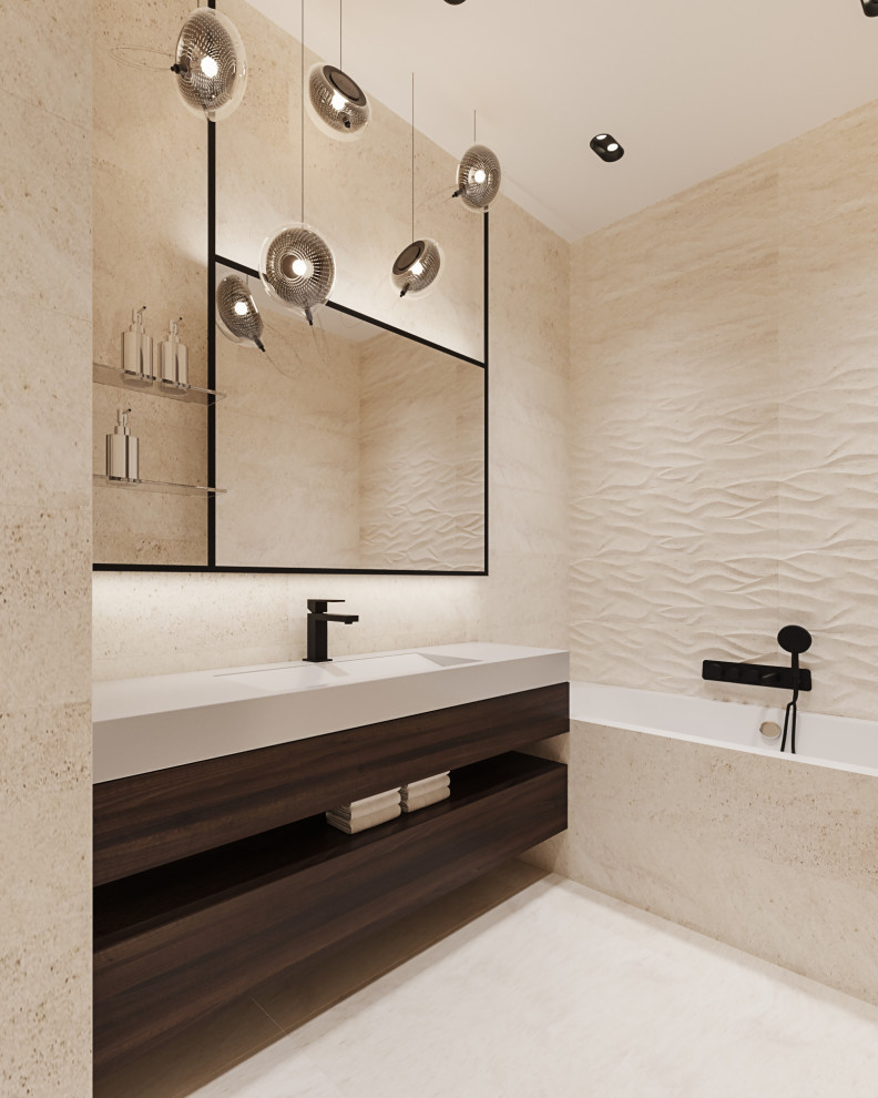 Студия в современном стиле в колониальных тонах