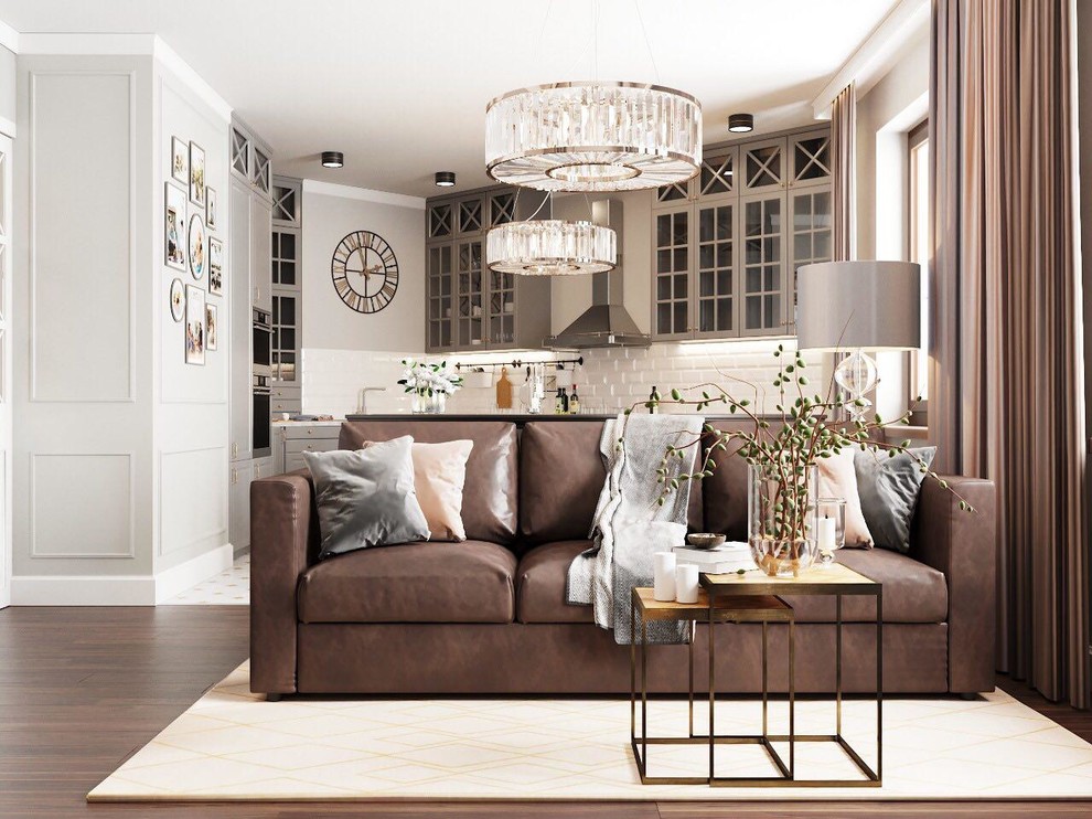 Дизайн трёхкомнатной квартиры в современной классике