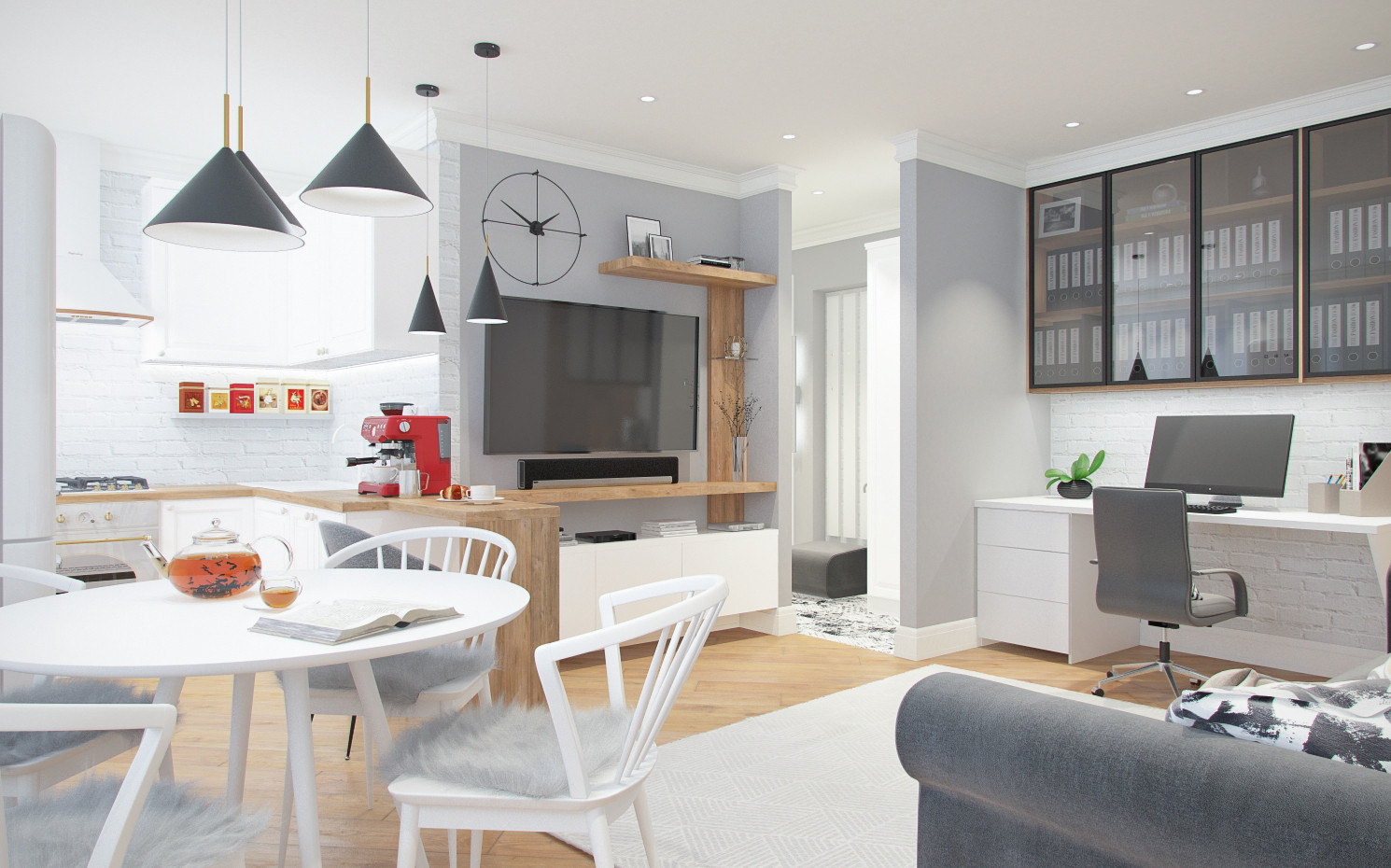 Минималистичная, уютная квартира