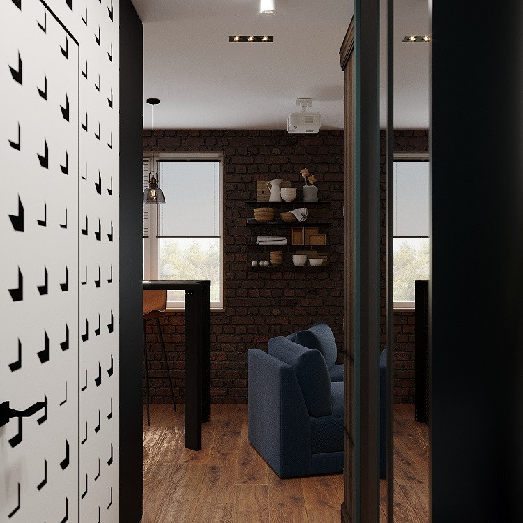 БРУТАЛЬНЫЙ ЛОФТ на 38 м2