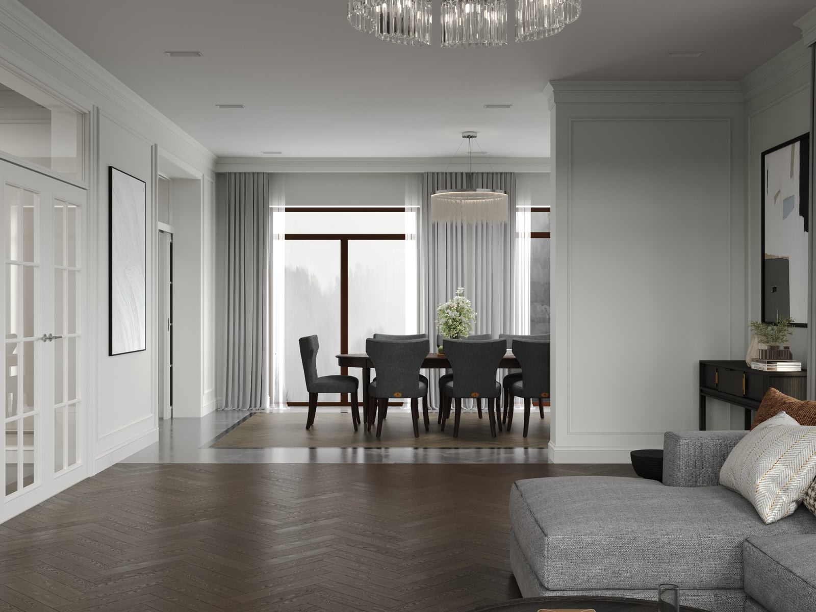 Дом с тиле неоклассика