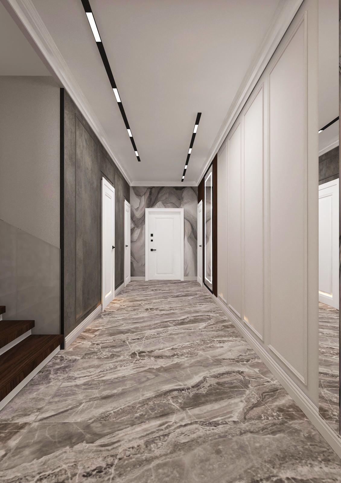 Кухня-гостиная из проекта частного дома 5 бригада