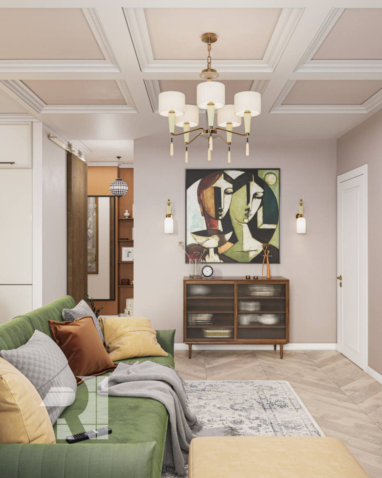 Двухкомнатная квартира в стиле прованс