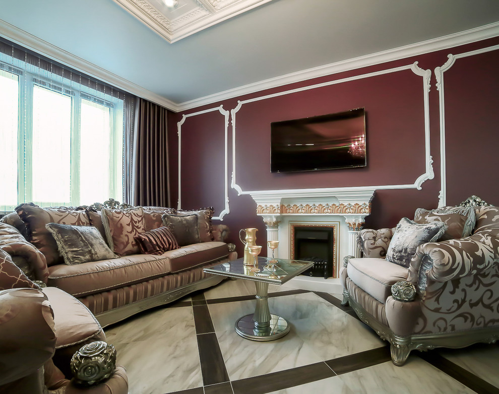 Классический интерьер трехкомнатной квартиры