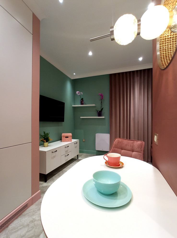 Вид на жилое пространство со стороны столовой зоны