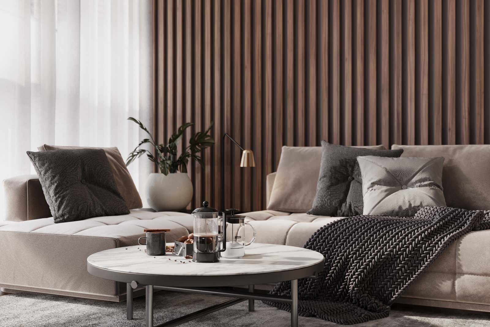 Обложка проекта: Стильная гостиная