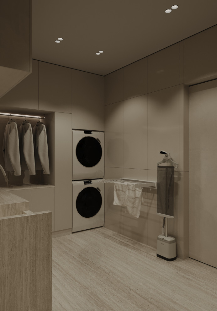 прачечная из проекта загородного дома The CUBE