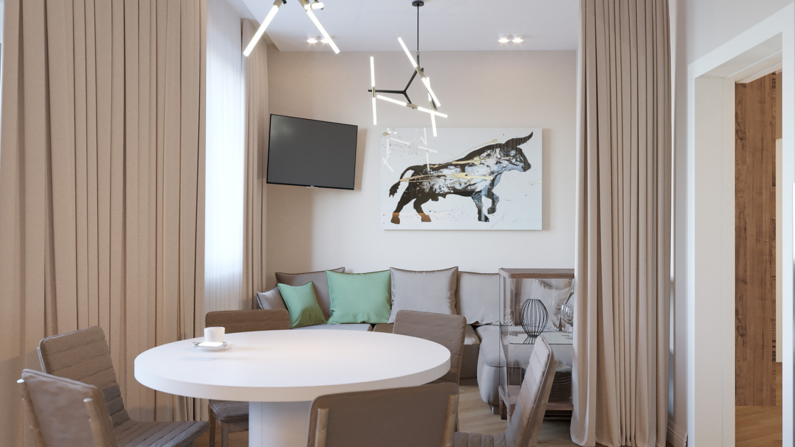 Обложка проекта: Дизайн проект квартира в ЖК Тайм