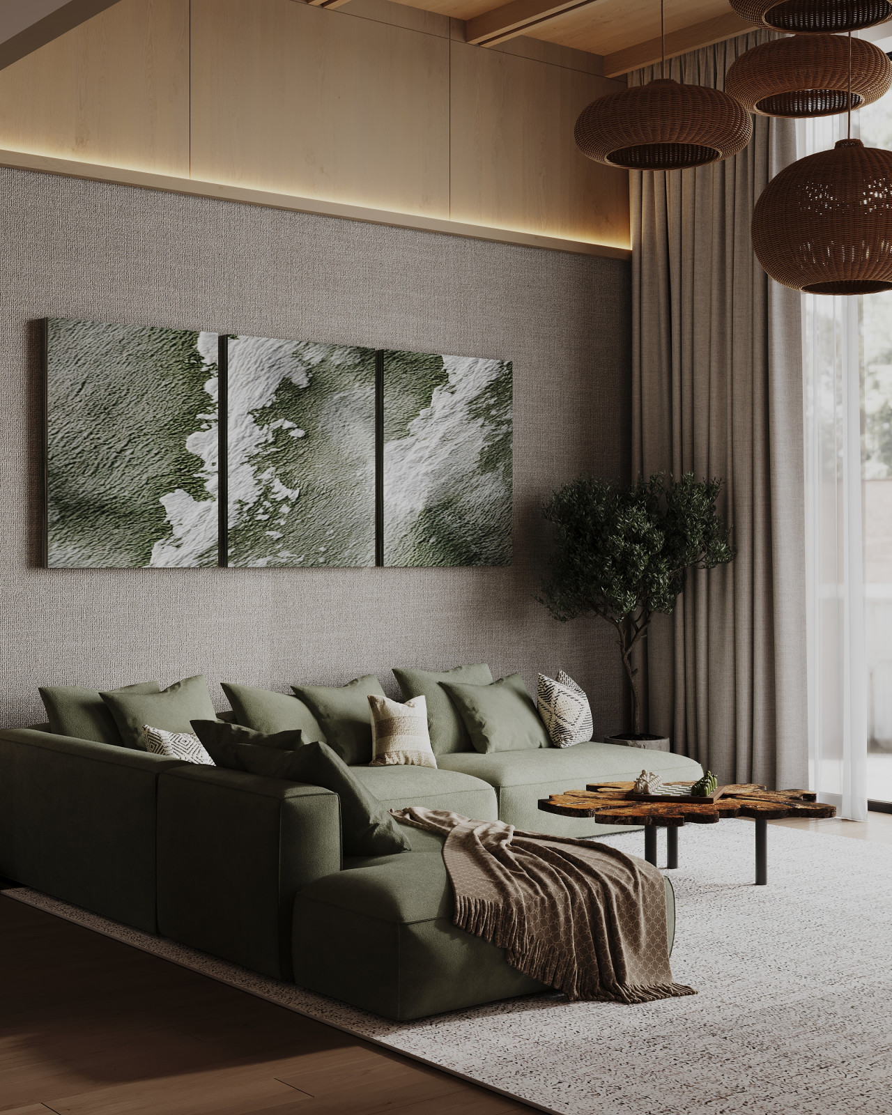 Дизайн интерьера дома в кп Урман— 174 м²