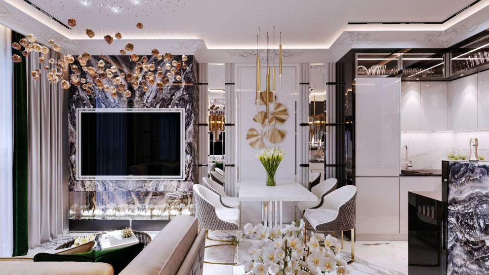 ЖК Селигер Сити, кухня-гостиная